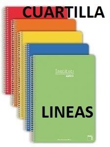 Cuaderno Espiral Lineas Horizontal Hojas Tapa Blanda Dina Pacsa