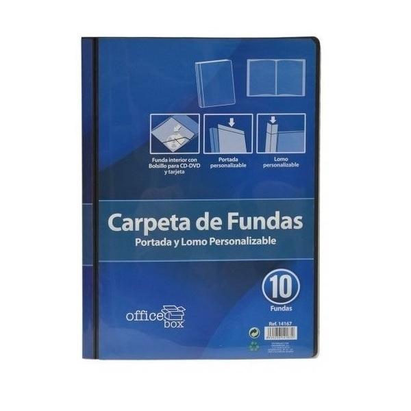 CARPETA DE 60 FUNDAS DINA4 SOLDADAS PERSONALIZABLE DINA4