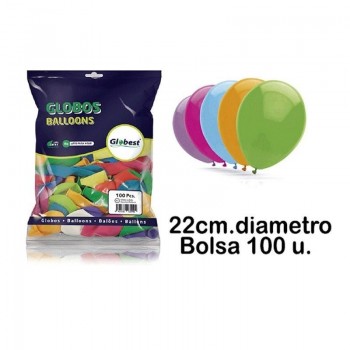 GLOBOS BOLSA 100 GLOBOS 24cms.REF.5000