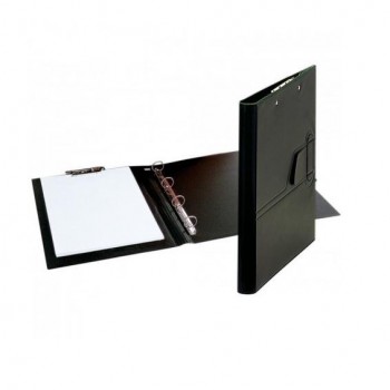 CARPETA 4 ANILLAS 40MM FOLIO MINICLIP NEGRO