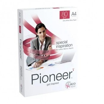 PAPEL DINA4 4 TALADROS 500 HOJAS 80GR PIONEER