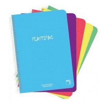 CUADERNO PACSA PLASTIPAC TAPA PP 4 80H CUADRIC 4X4 90