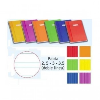 CUADERNO ESPIRAL PAUTA 3CM DINA5 80 HOJAS ENRI 100430109