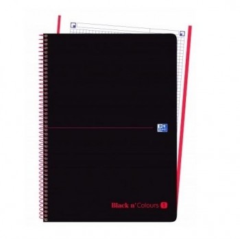 CUADERNO ESP DINA4 MICROPER 5X5 PPP 1 BANDA 80H OXFORD ROJO