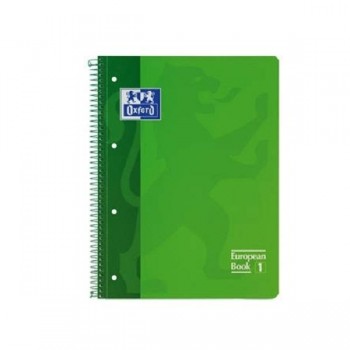 CUADERNO ESP DINA4 MICROPER LINEAS TDD 1 BANDA 80H OXFORD VERDE