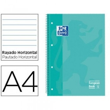 CUADERNO ESP DINA4 MICROPER LINEAS TDD 1 BANDA 80H OXFORD VERDE MENTA