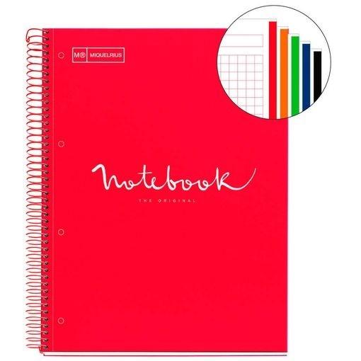 CUADERNO ESP MR EMOT.NB-5 DURA DINA4 120h 90g CUADRICULA 5X5 BURDEOS