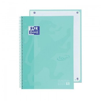 CUADERNO ESP DINA4 MICROPER 5X5 TDD 1 BANDA 80H OXFORD TOUCH ICE MINT