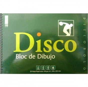 BLOCK DE DIBUJO ESPIRAL ZORRILLA DISCO F 20H LISO 130GR