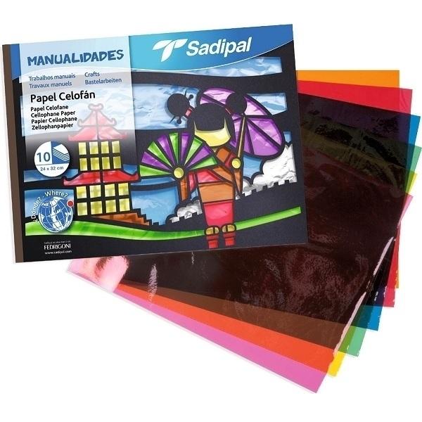 BLOCK DE MANUALIDADES CELOFAN SADIPAL 10 HOJAS