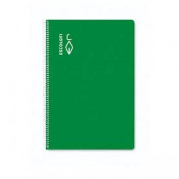 CUADERNO ESP FOLIO MONTESSORI 5MM TDD 50H TAPA VERDE ESCOLOFI