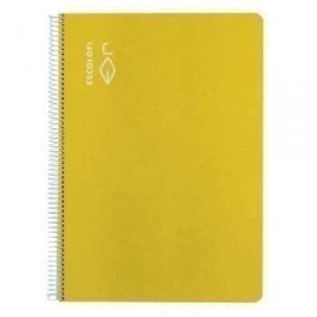 CUADERNO ESCOLOFI A4 80h HZT. 70g AMARILLO