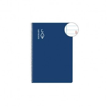 CUADERNO ESCOLOFI DINA4 80H HORIZONTAL 70GR AZUL