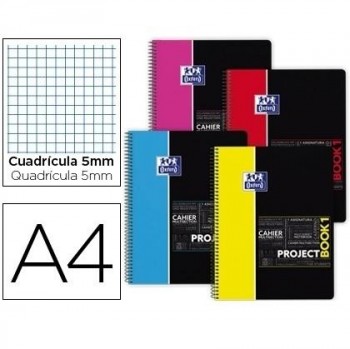 CUADERNO PROJECT BOOK4 DINA4 4 COLORES 80 H TP SOS NOTES