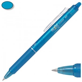 BOLIGRAFO BORRABLE PILOT FRIXION CLICKER 0,7MM COLOR AZUL CLARO