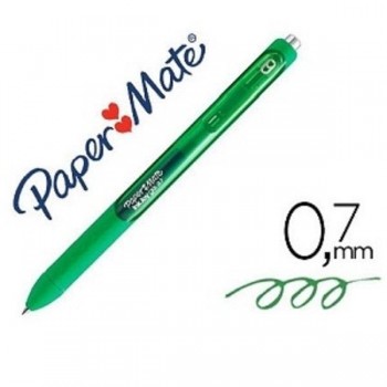 BOLIGRAFO PAPER MATE INKJOY RETRACTIL GEL 0,7MM VERDE