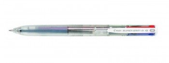 BOLIGRAFO 4 COLORES PILOT SUPERGRIG G CUERPO TRANSPARENTE C