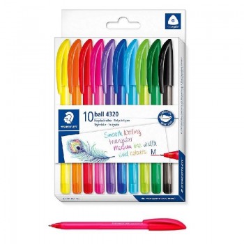 BOLIGRAFO TRIANGULAR STAEDTLER 432 MEDIO