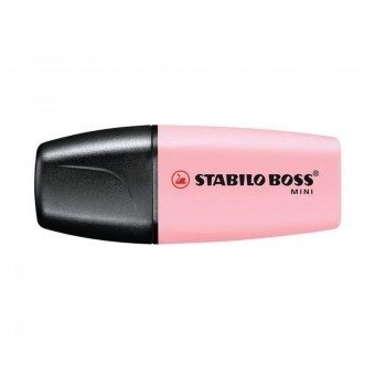 MARCADOR FLUORESCENTE STABILO BOSS MINI PASTEL ROSA