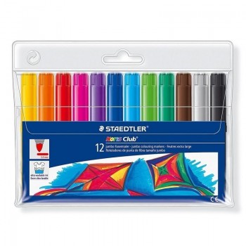 ROTULADORES ESTUCHE DE 12 COLORES STAEDTLER GRUESOS 340 WP12