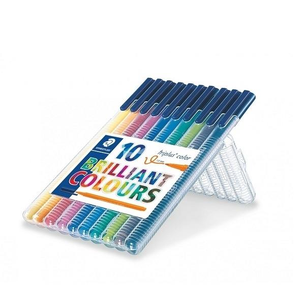 ROTULADOR FIBRA STAEDTLER  323 TRIPLUS COLOR BOLSA DE 10