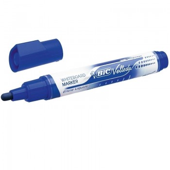 ROTULADOR PIZARRA BLANCA BIC VELLEDA LIQUID GRUESO CONIC AZUL