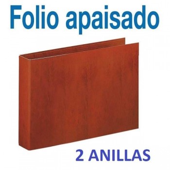 CARPETA 2 ANILLAS 25MM FOLIO CARTON APAISADO MARIOLA