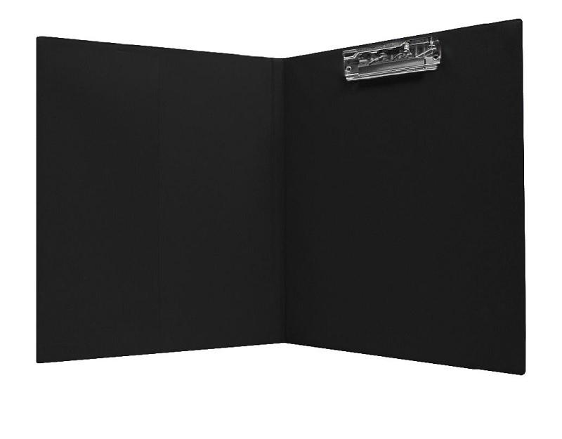 CARPETA CON PINZA SOPORTE MINICLIP SUPERIOR SARO PVC FOLIO NEGRO