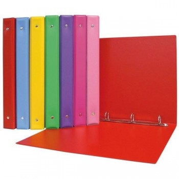 CARPETA 4 ANILLAS GRAFOPLAS PVC ESCOLAR COLORS F