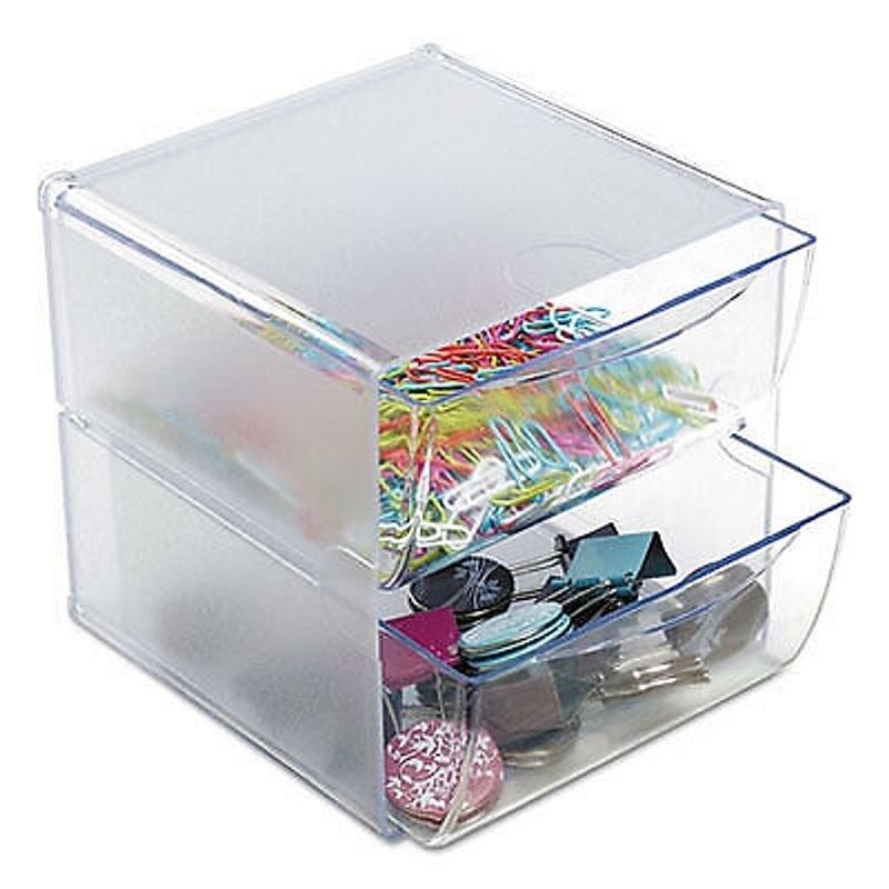 ORGANIZADOR MODULAR CON DOS CAJONES DE 16,5X14,5X7 CM.  FAIBO