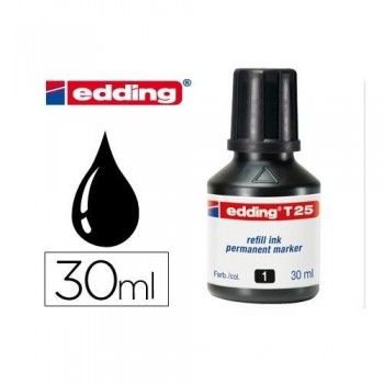 TINTA EDDING FRASCO DE TINTA  EDDING T-25 30 ML NEGRO T25-01