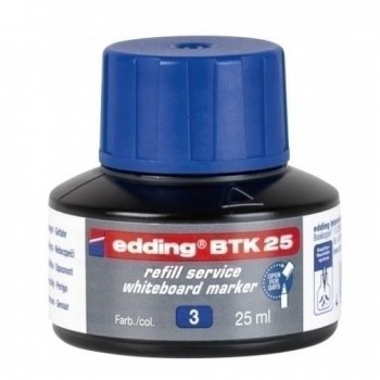 TINTA ROTULADOR EDDING PIZARRA FRASCO 25ML. BTK25 AZUL