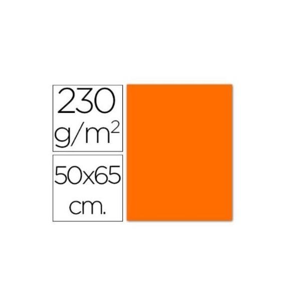 CARTULINAS FLUORESCENTES NARANJAS 50X65 CENTIMETROS SADIPAL 15409 ( 10 )
