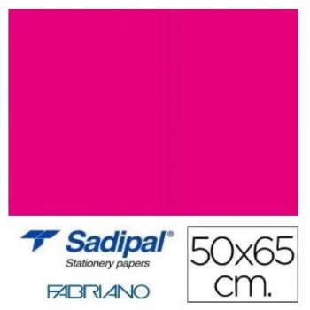 CARTULINAS FLUORESCENTES MAGENTA 50X65 CENTIMETROS PACK 10 SADIPAL SAD15410