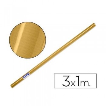 ROLLO PAPEL REGALO ORO 1X3M SADIPAL ( EXP. 25 ) S0010003