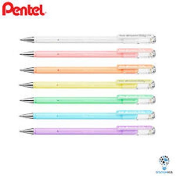 BOLIGRAFO TINTA DE GEL CON TAPON PENTEL MILKY DE PUNTA FINA BOLA DE 0,8MM AZUL PASTEL