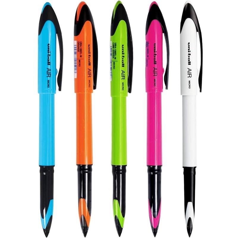 BOLIGRAFO UNI-BALL AIR MICRO UBA-188EL-M 0,5MM NARANJA TINTA AZUL 188EL-M