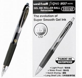 BOLIGRAFO UNI SIGNO UMN-207 MICRO 0,5MM NEGRO
