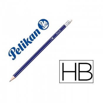 LAPIZ SCRIVE PELIKAN 2HB CON GOMA GRAFITO HEXAGONAL