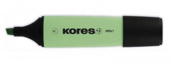 MARCADOR FLUORESCENTE KORES MPA1 PUNRA BISELADA VERDE PASTEL