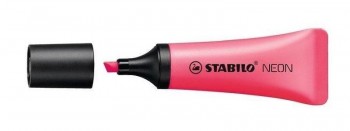 MARCADOR FLUORESCENTE STABILO NEON ROSA