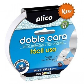 CINTA DOBLE CARA PLICO 50x12/18 FACIL US