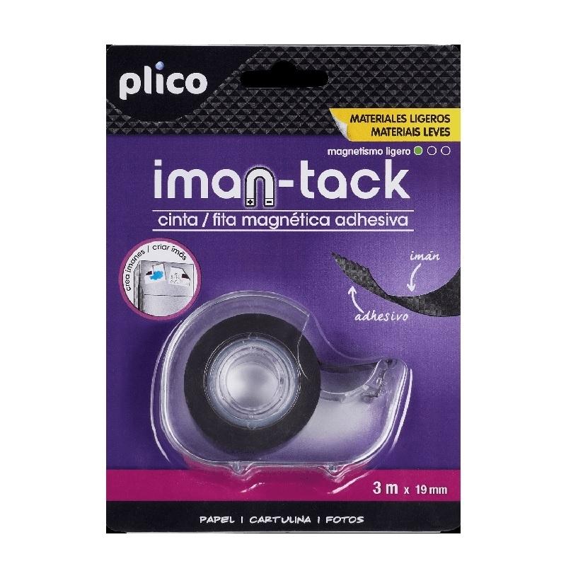 CINTA ADHESIVA MAGNETICA PLICO IMAN-TACK MATERIALES LIGEROS ROLLO 3MX19MM