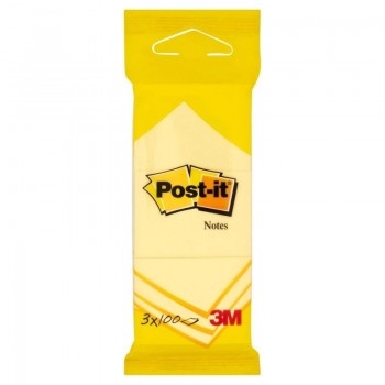 NOTAS ADHESIVAS POST-IT  SUPER STICKY AMARILLO 38X51 PACK DE 3 BLOCS