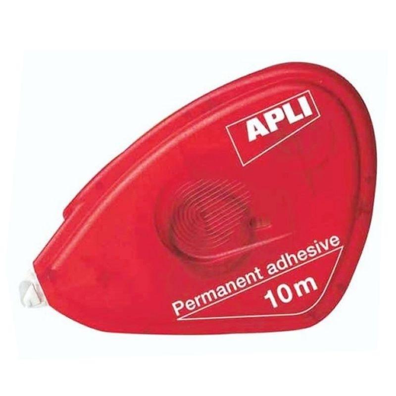 CINTA ADHESIVA DOBLE CARA 8X10M CON APLICADOR PERMANENTE APLI ( 11037 )
