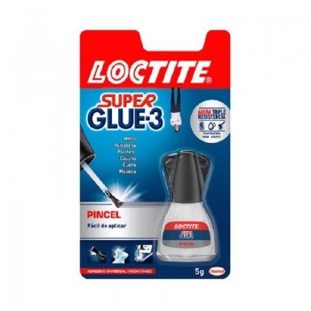 PEGAMENTO INSTANTANEO 5GR LOCTITE  PINCEL SUPER GLUE  ADHESIVO