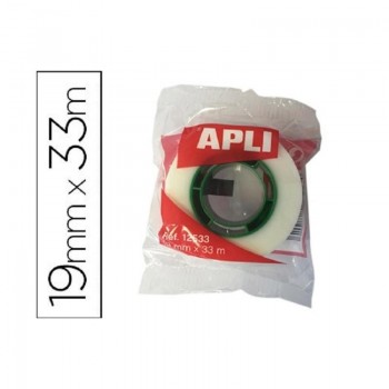 CINTA ADHESIVA INVISIBLE 19X33M APLI ( 12533 )