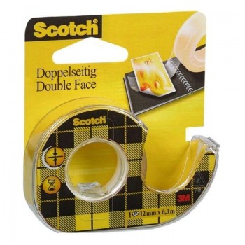 CINTA ADHESIVA DOBLE CARA SCOTCH 12MMX6,3M