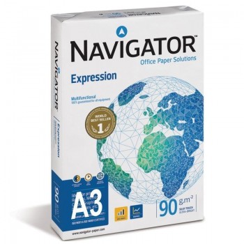 PAPEL DINA3 90GR 500HOJAS COLOR BLANCO LISO NAVIGATOR EXPRESSION