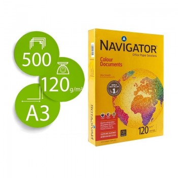 PAPEL FOTOCOPIADORA NAVIGATOR DIN DINA3 120 GRAMOS PAQUETE DE 500 HOJAS